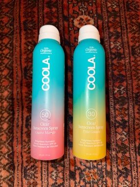 Coola Clear Sunscreen Spray Duo 30 & 50 Guava Mango & Pina Colada